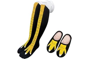 SUPFITNESS Fun Slippers Women Chicken Leg Socks Thanksgiving Halloween Costumes Funny Gifts for Adult Turkey Novelty Apparel