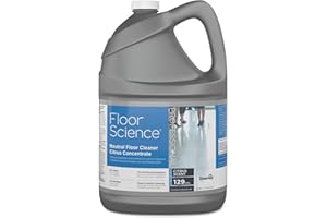 Diversey Floor Science CBD540441 Professional Neutral Floor Cleaner, Deep & Gentle Cleaning with No Residue or Rinse Required, Citrus Scent, Concentrate, 1-Gallon