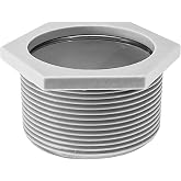 2&rdquo; Threaded Shower Drain Adapter Compatible with Oatey and Other 2" Drains - Threaded Coupler with Rubber Gasket O-Ring for Adjustable Height Linear &amp; Square Drain