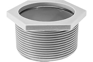 KNUPP CO. 2” Threaded Shower Drain Adapter Compatible with Oatey and Other 2" Drains - Threaded Coupler with Rubber Gasket O-Ring for Adjustable Height Linear & Square Drain