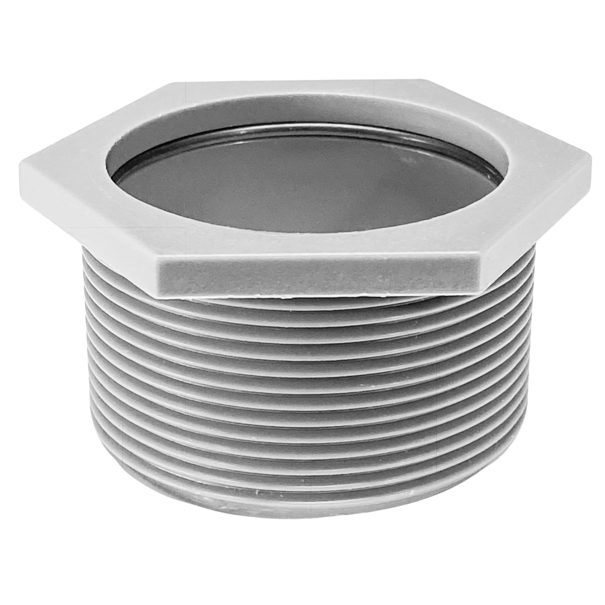 Photo 1 of 2” Threaded Shower Drain Adapter Compatible with Oatey and Other 2" Drains - Threaded Coupler with Rubber Gasket O-Ring for Adjustable Height Linear & Square Drain