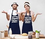 LINEN CLOSET Bbq Apron Men Funny Whatever Happens Apron 2 Front Pockets view 5