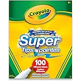 Crayola Super Tips Washable Markers 100 Count Arts & Crafts