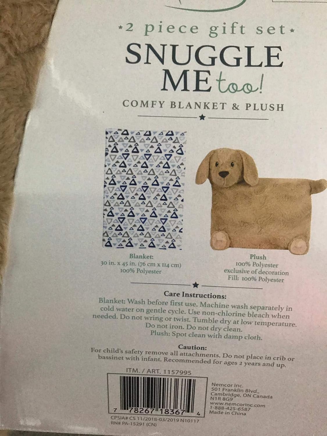 snuggle me too comfy blanket and plush