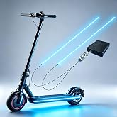 USB Battery Box COB LED Scooter Bike Ambient Light, 8 Lighting Modes, Waterproof No-Wiring Safety Warning Flexible Strip Light for Electric Scooter, Bicycle, Kids Balance Bike