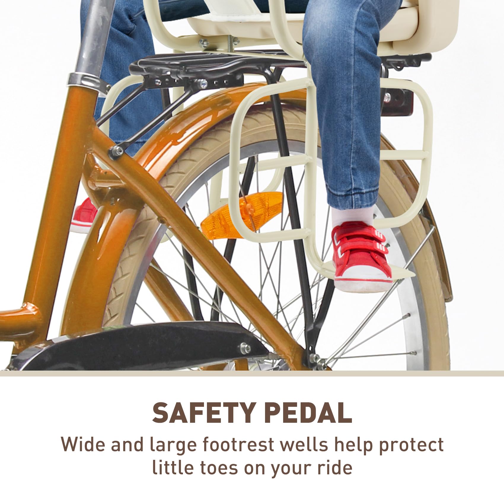 Kid's Bike seat Rear Child Carrier Bike Chair for Bicycle Kids seat for Children 2~4 Years,Weight 55 lbs