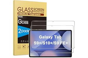 SPARIN Screen Protector for Samsung Galaxy Tab S10 Plus/S9 Plus/S9 FE Plus/S7 FE 5G/S8 Plus 12.4'', 2 Pack Tempered Glass for Galaxy Tablet S10+/S9 Plus/S9 FE Plus/S7 FE