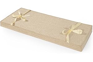 ROFIELTY Bench Cushion 47 inch, Durable Bench Cushions for Indoor Furniture, Window Seat Cushions Indoor,Personalized Custom Bench Cushion(47x15x2inch,Dark Brown)