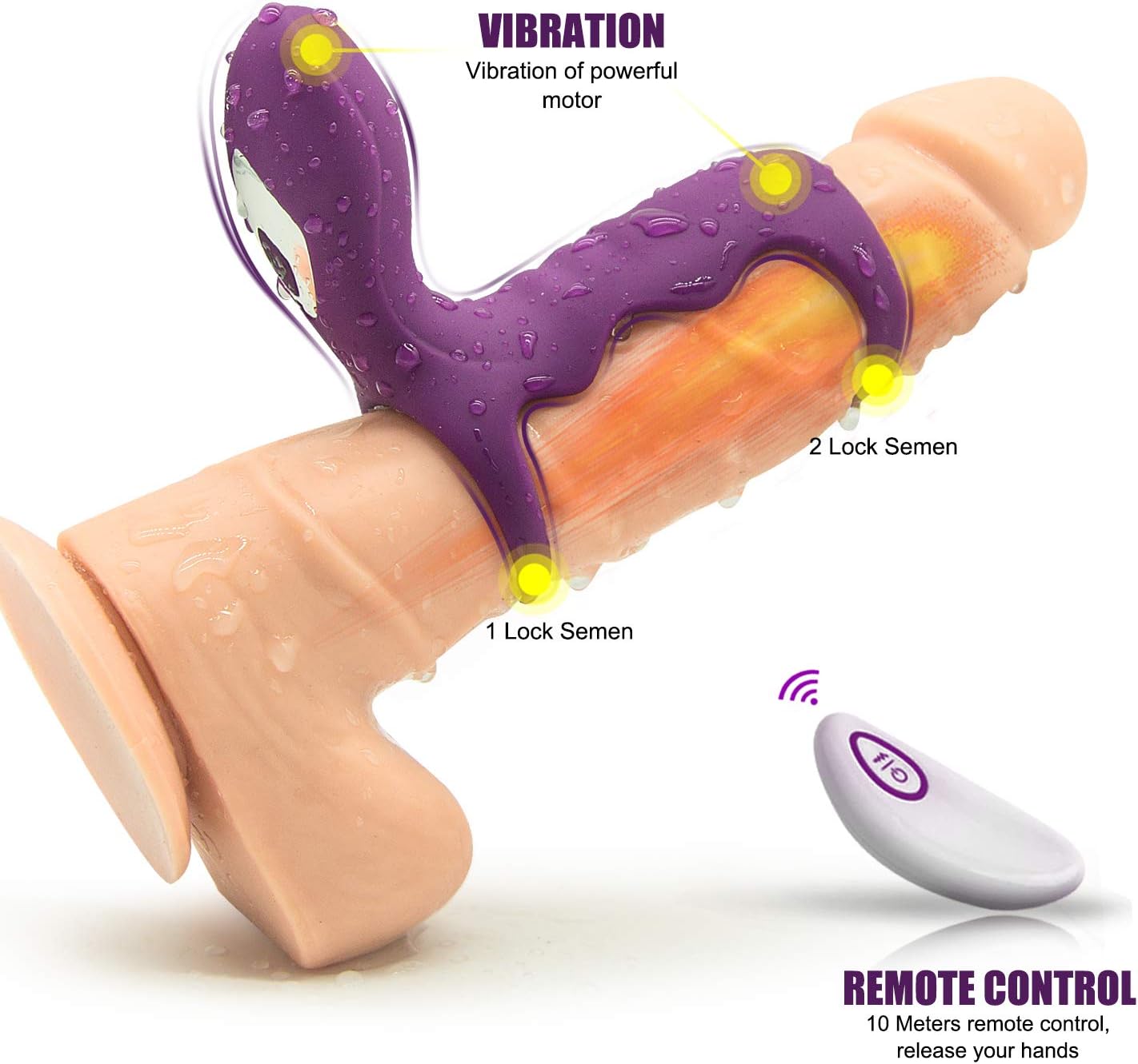 Cook Ring Vibrantor Ring for Men Clock Pennis Ring Tshirt