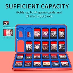 Switch Game Holder Case with 24 Cartridge Slots and