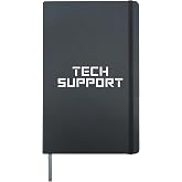 Tech Support Hardcover Journal, Black