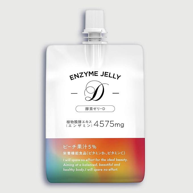 Amazon Enzyme Jelly D 酵素ゼリーd ゼリー飲料 内側から働く 酵素 乳酸菌 配合 1箱 150g 7袋入 ピーチ味 植物醗酵エキス エンザミン 国内製造 Lohasy 消化酵素