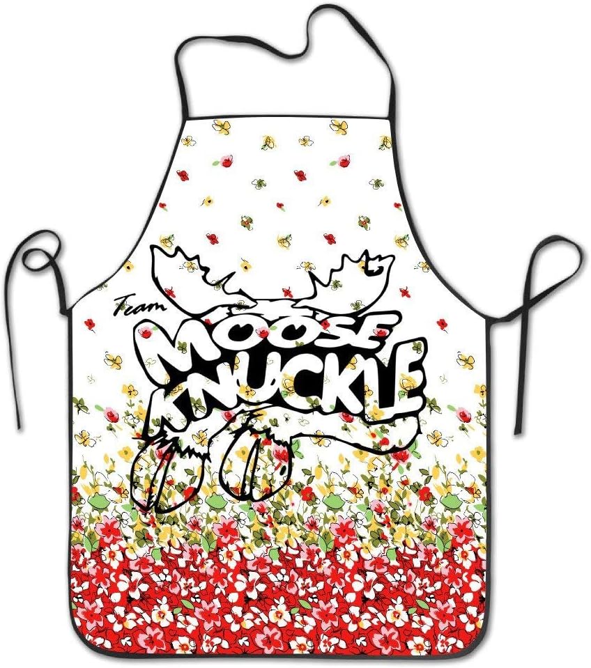 New Shorts TEAM MOOSE KNUCKLE BBQ Kitchen Cooking Apron 28.3" X 20.5"