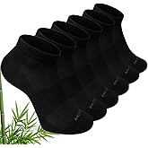 ZAKASA Bamboo Viscose Ankle Socks: No Show Low Cut Socks for Men Women Breathable Athletic Running Workout 6 Pairs