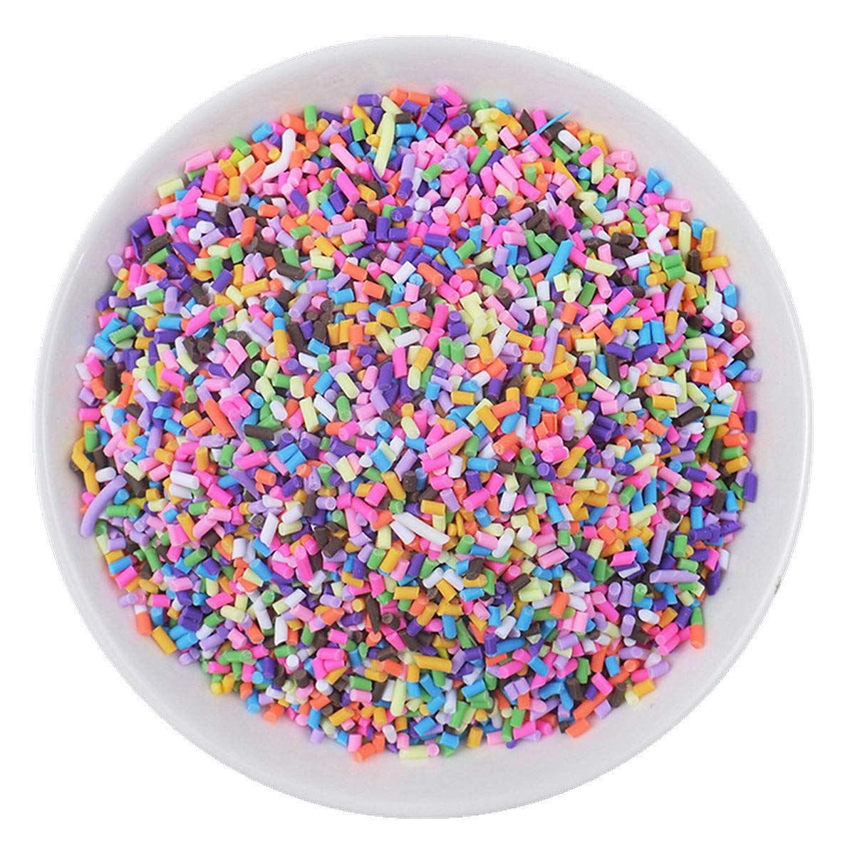 100g Resin Flatbacks Slime Accessories Clay Sprinkles Decoration for Slime Charms Filler DIY Slime Supplies Fake Candy Chocolate Cake Dessert Mud Particle Scrapbook Phone Case (needle1)