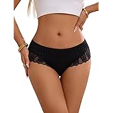 Eagerlove Sexy Womens Underwear Lace Shorts - Boy Shorts Sexy Cheeky Panties Breathable Lightweight Soft Boyshorts Panty