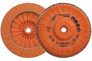 WALTER SURFACE TECHNOLOGIES Walter 06A452 Enduro-Flex Turbo Abrasive Flap Disc [Pack of 10] - Grinding Disc