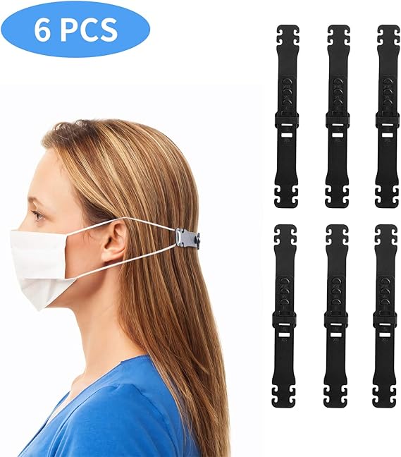 Adjustable Mask Ear Strap Hook Extenders for Ear Relief, AntiTightening Ear Loop Extension