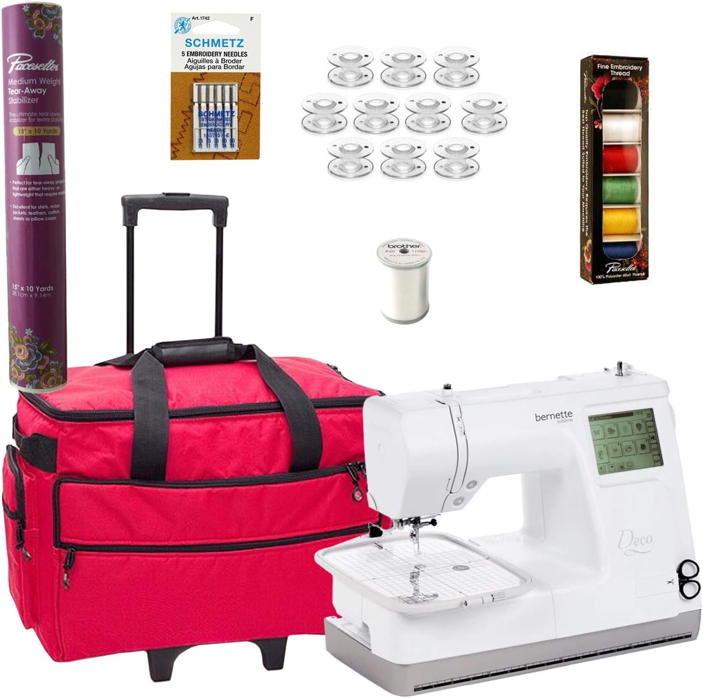 Bernette 340 Deco Swiss Design Embroidery Machine with Bonus Combo