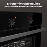 Hisense Built-in 60L Electric Oven Black 530x595x595 mm A Rated view 5