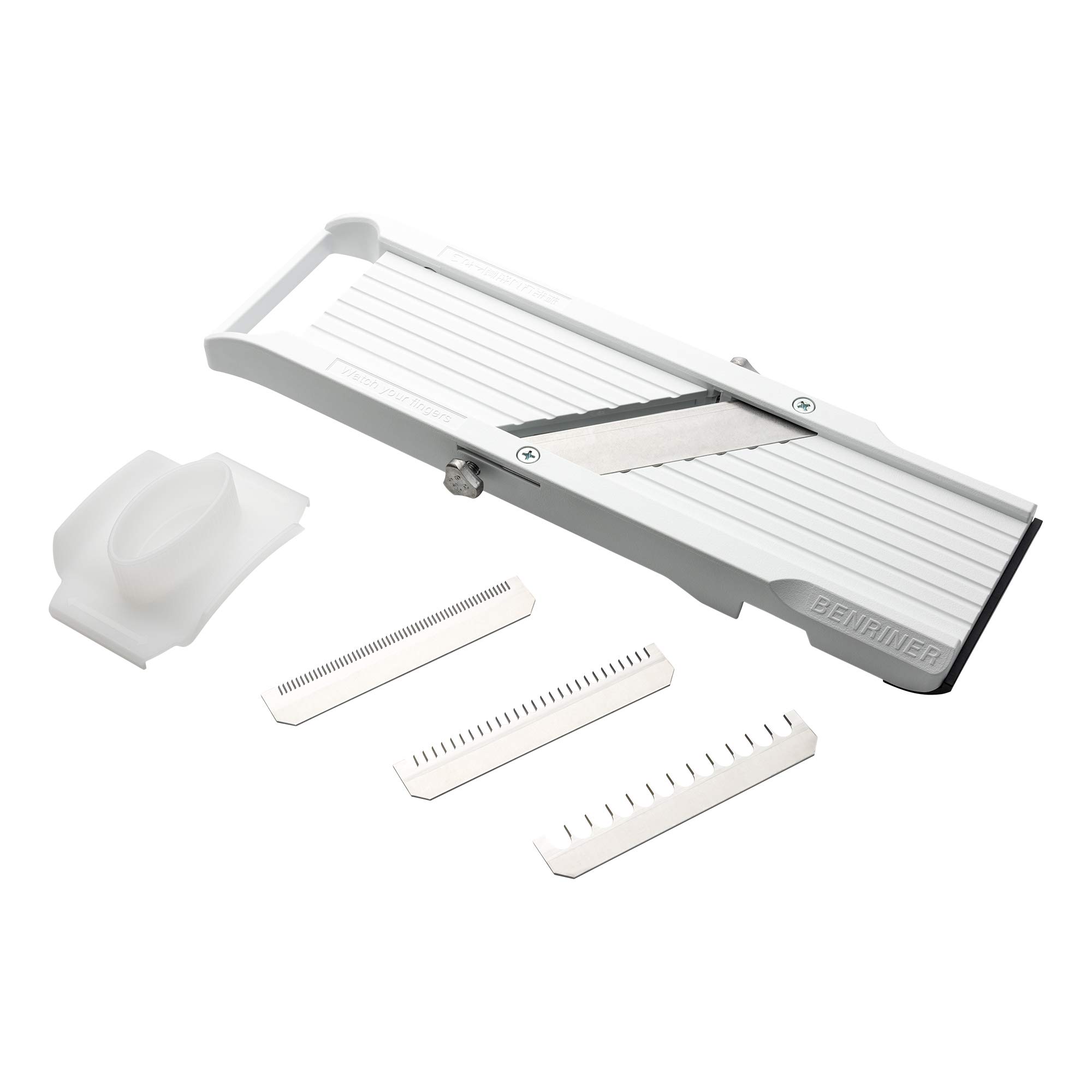 Photo 1 of **MISSING BLADES AND SLIDE***Benriner Mandoline Slicer, with 4 Japanese Stainless Steel Blades, BPA Free, New Model