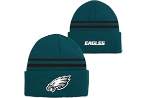 OUTERSTUFF NFL Kids Youth 8-20 Official Cold Weather Striped Cuffed Knit Beanie Hat