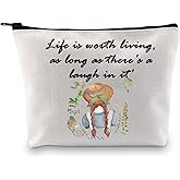 JYTAPP Green Cosmetic Bag Novel Inspired Gift for Women Novel Makeup Bag Literature Novelist Gift