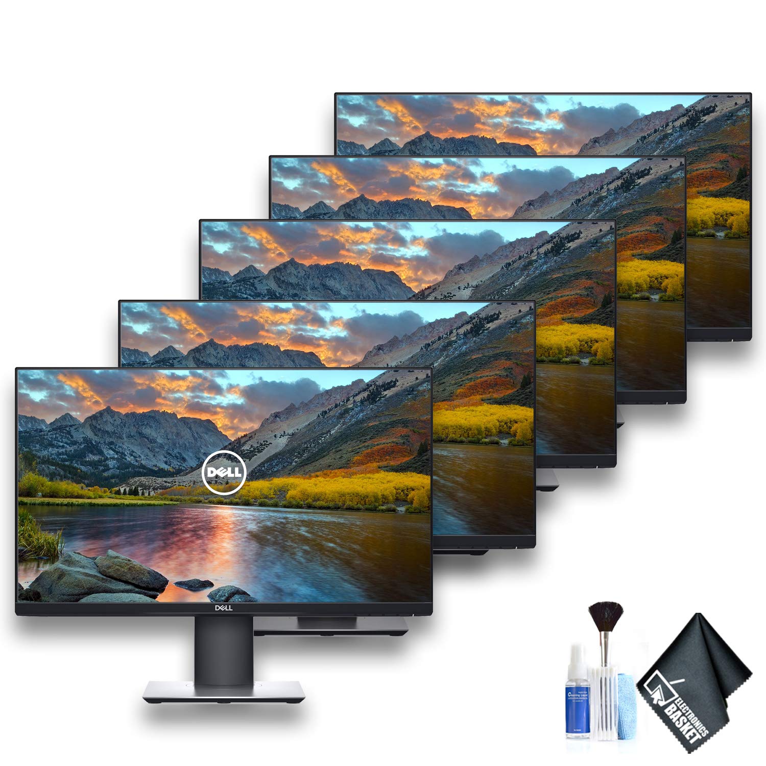Dell P2719H 27" 16:9 Ultrathin Bezel IPS Monitor - 5 Pack