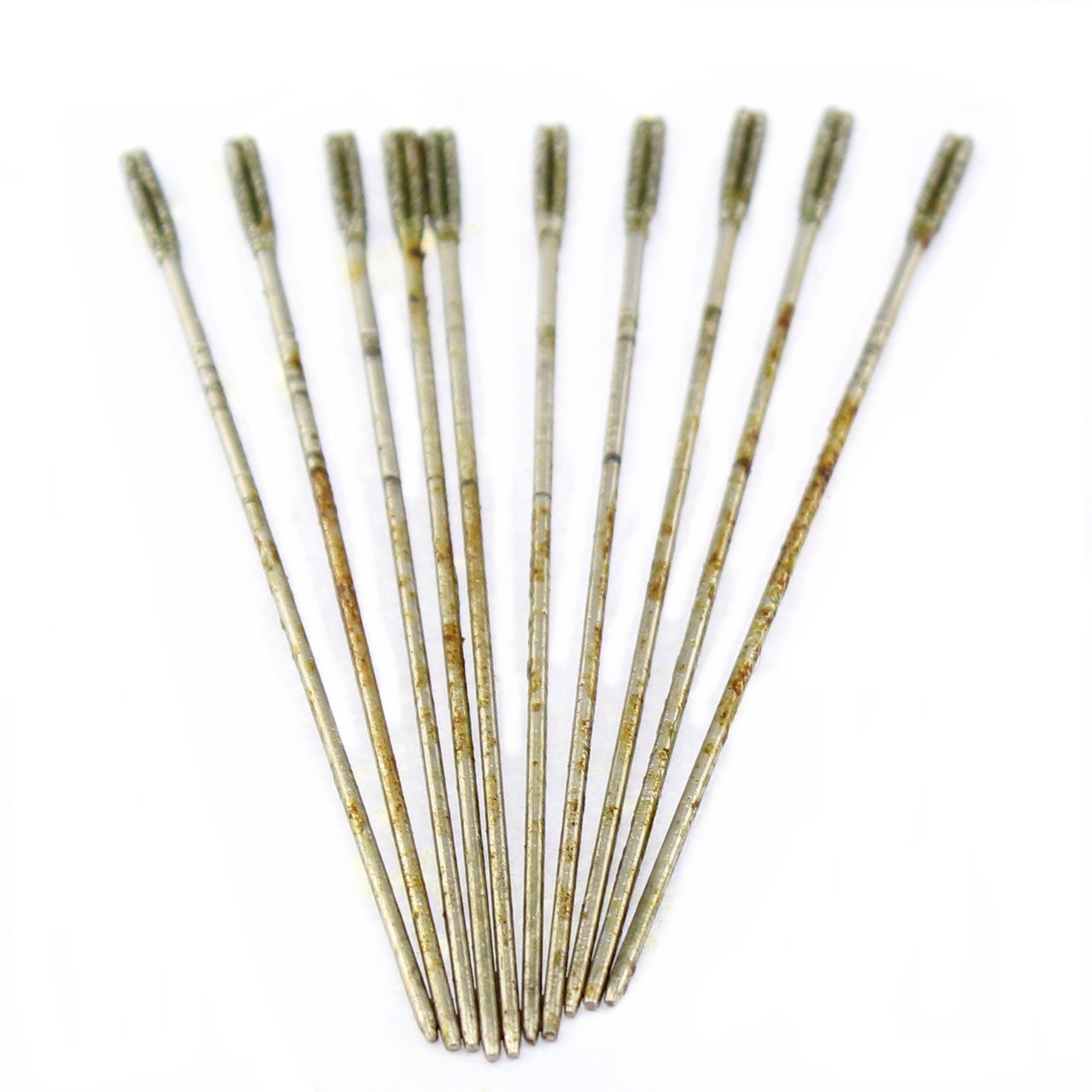 JINGLING 1.4mm Diamond Lapidary Drill Bits Micro Solid Bit Tipped Jewelry Tools for Stone Rock Pack of 20Pcs