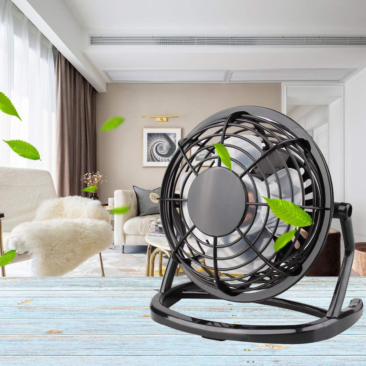 hidropónico DaMohony Ventilador de piso de alta velocidad de 14,9 cm