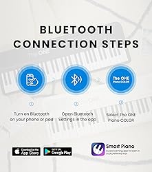 The ONE Smart Keyboard COLOR 61 Keys Piano