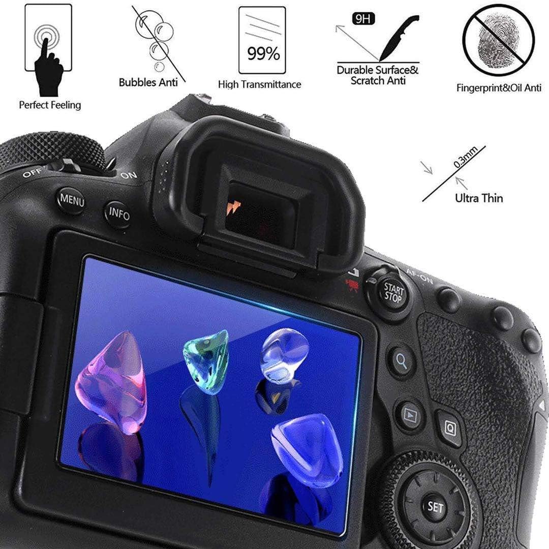 Screen Protector Foils Pctc Screen Protector Foils Tempered Glass Compatible For Nikon D5500 D5300 D5600 Anti Scrach Anti Fingerprint Waterproof High Transparency Crystal Clear Foils Camera Photo