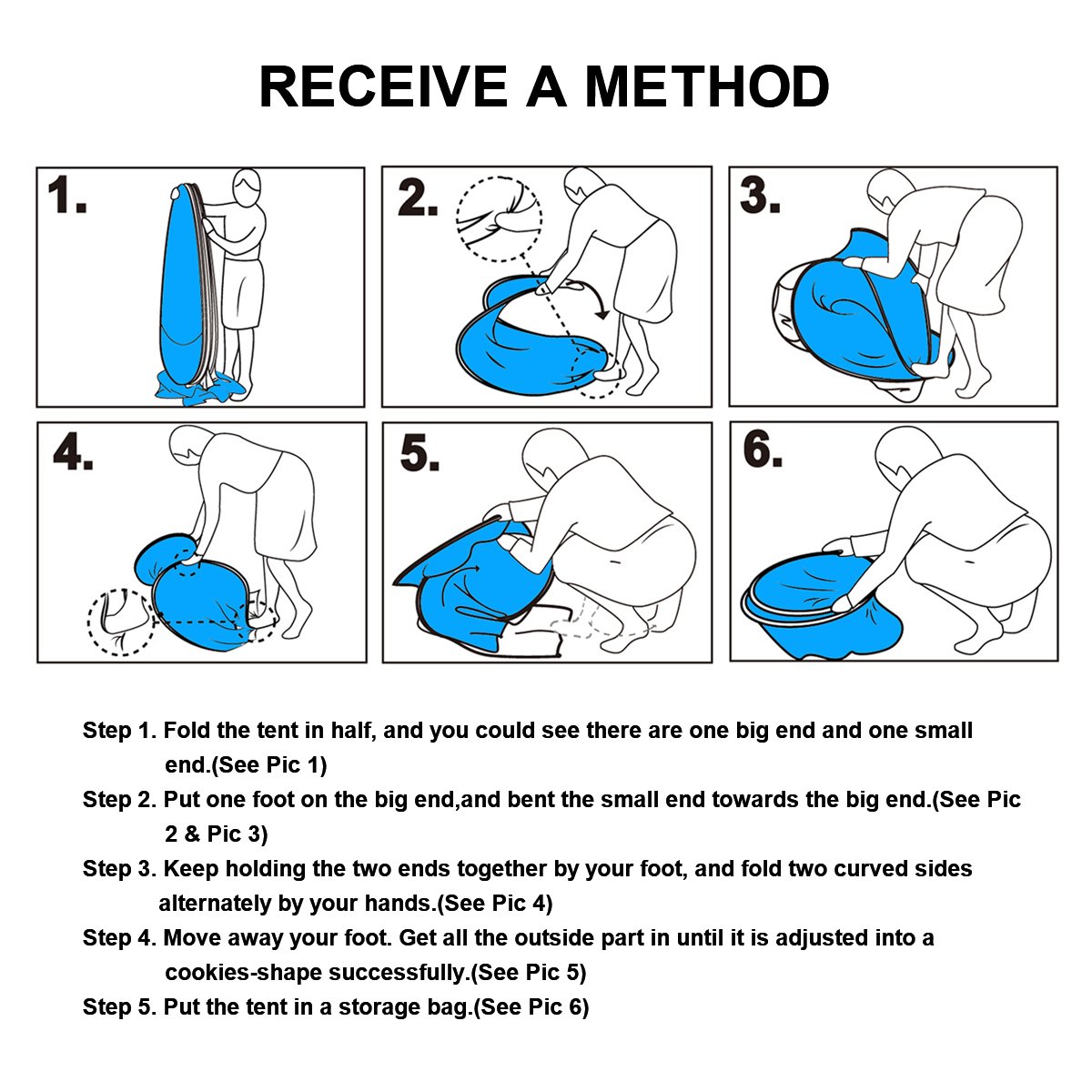 SLB Tienda de playa - Refugio automático para el sol con diseño de protección UV y resistente al agua, configuración fácil Sombrilla portátil para actividades familiares Playa Camping (3 personas) (Azul)