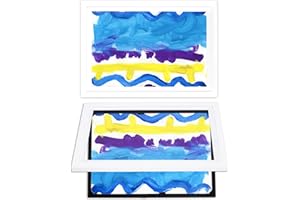 Dynamic Frames Li’l Davinci Front-Open 2-Pack Kids Art Frames, Wooden Frames for 12x18 Artwork, Prints & Certificates, Store up to 50 per Frame, 14.75 x 20.75 Outer Dimensions, White