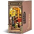 rowood Book Nook,DIY Book Nook Kits for Adults,3D Wooden Puzzle Bookend Miniature Kit,Bookshelf Insert Decor Alley,Wood Craft Hobbies for Women/Men,Birthday Bookstore