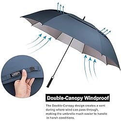 G4Free 62 inch Extra Large Windproof Golf Umbrella