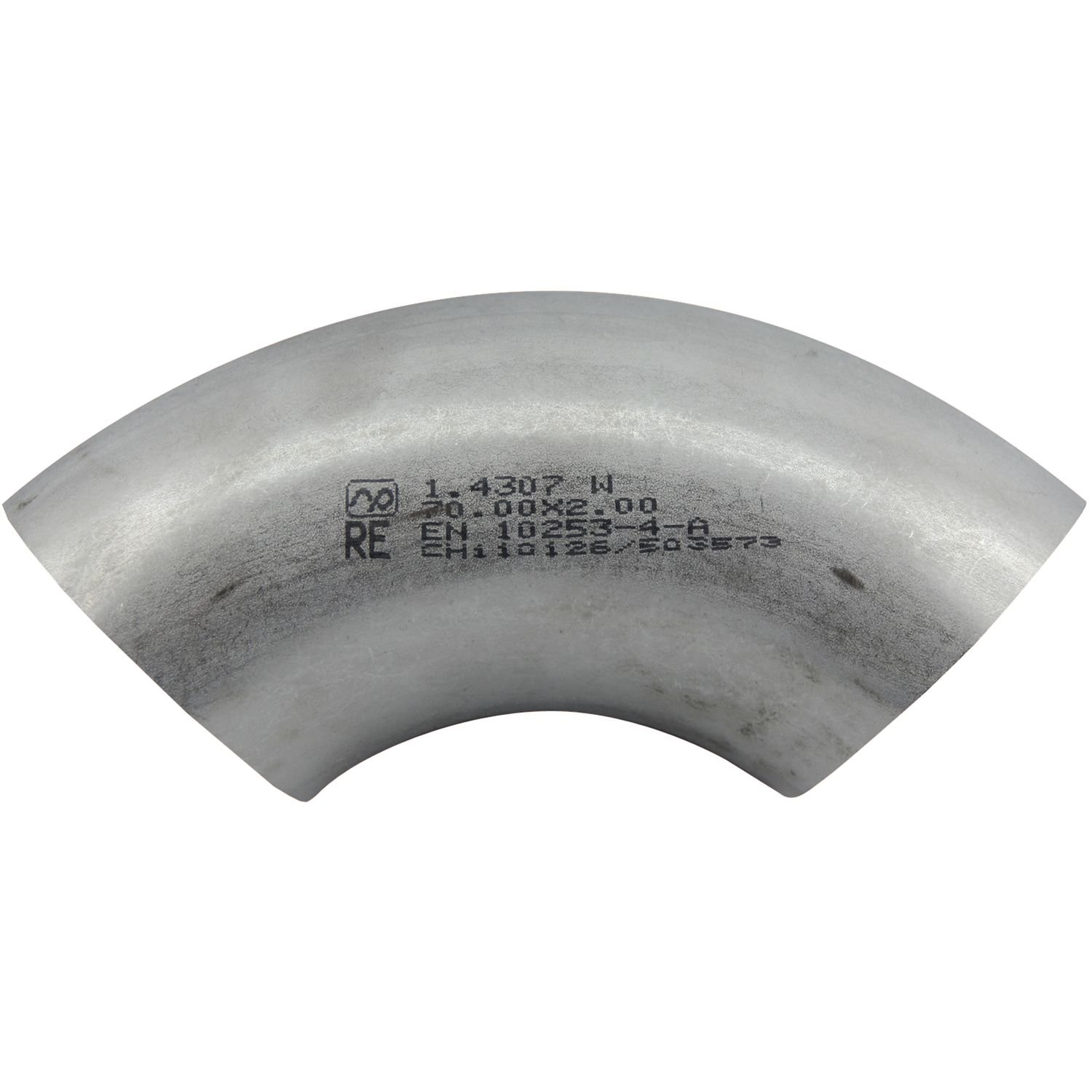 Stap Pert VAS2 Welded Pipe Elbow 1.4301 Stainless Steel 90 ° Diameter 35 mm Thickness 2 mm