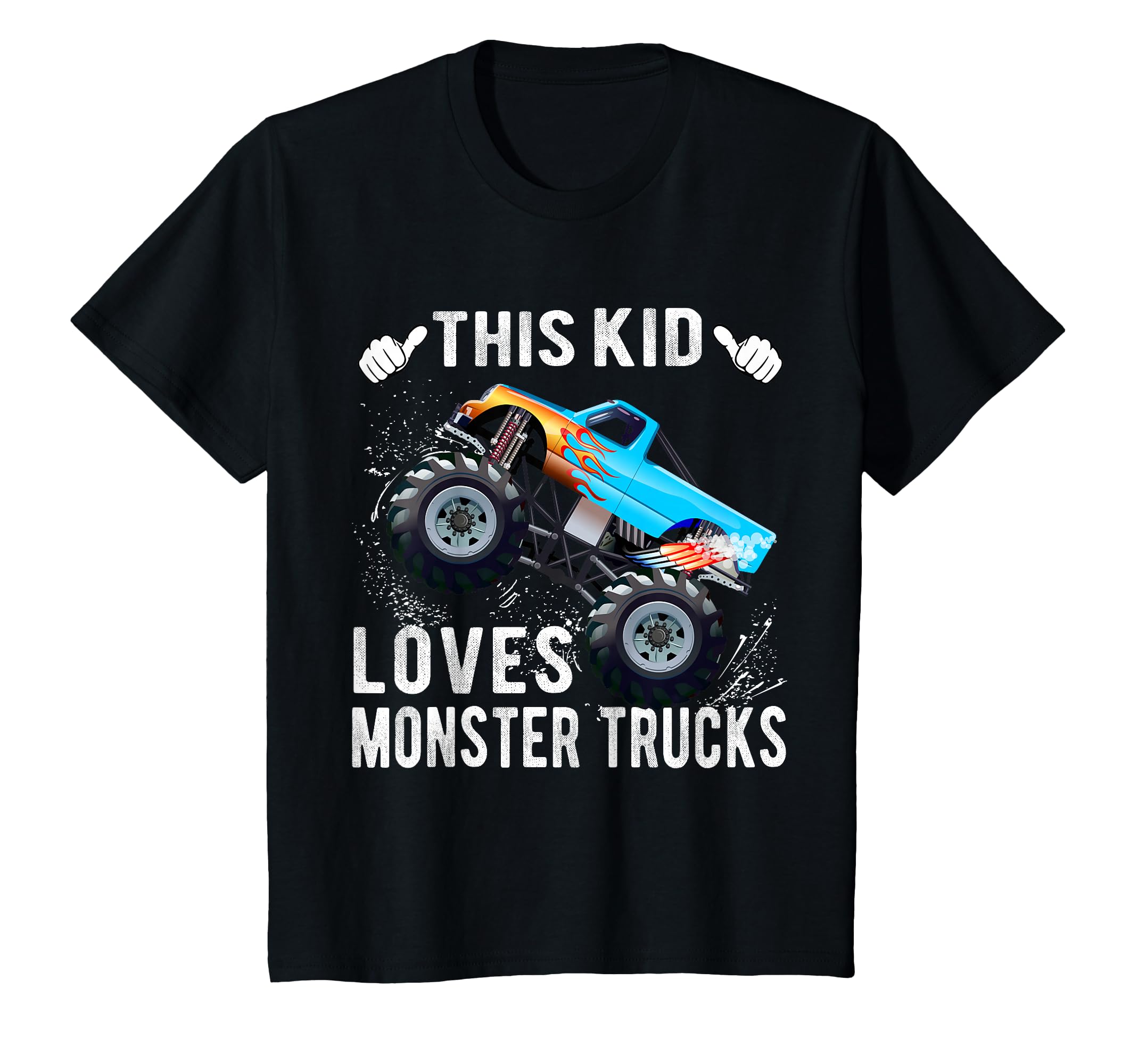 Photo 1 of This Kid Loves Monster Trucks Boys and Girls Gift T-Shirt
