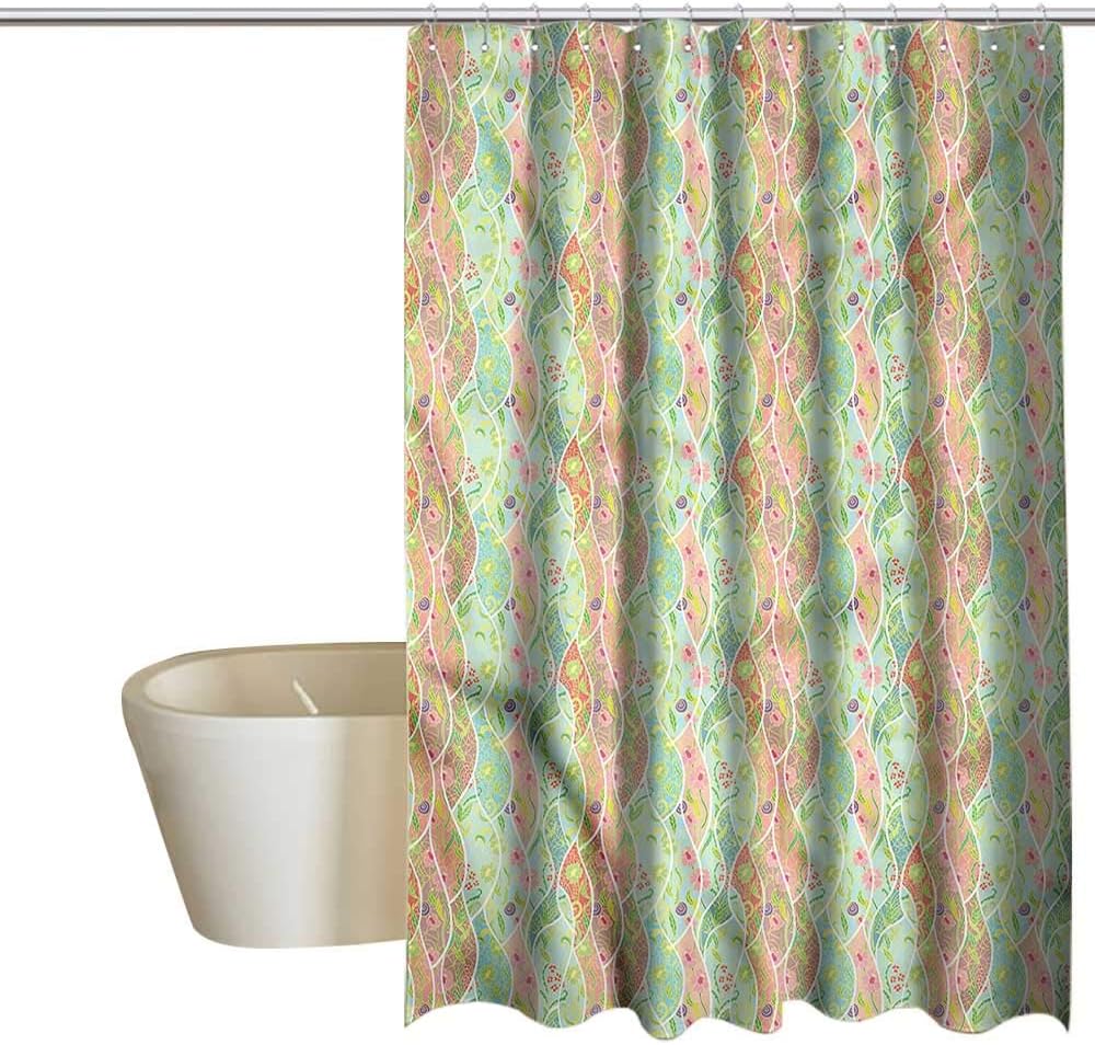 Amazon Com Denruny Shower Curtains Nerdy Colorful Floral