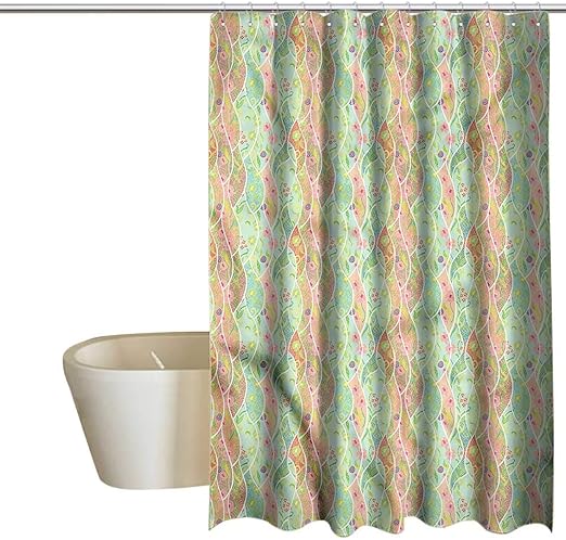 Amazon Com Denruny Shower Curtains Nerdy Colorful Floral