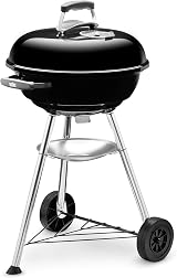 Weber Compact Kettle Charcoal Grill 47cm Ø Porcelain Enamel Lid Bowl