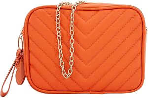LUODAKA Orange Crossbody Bags for Women Orange Purse Suitable for Dating, Shopping