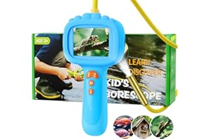 Borescope Snake Camera with Light for Kids, Outdoor Educational STEM Toys, Science Gifts for 5 Year Old Boy, Camping Nature A