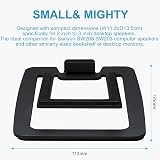 Sanyun SW601 Tilted Desk Speaker Stands Pair Black 15° for 2-3 inch Speakers view 2