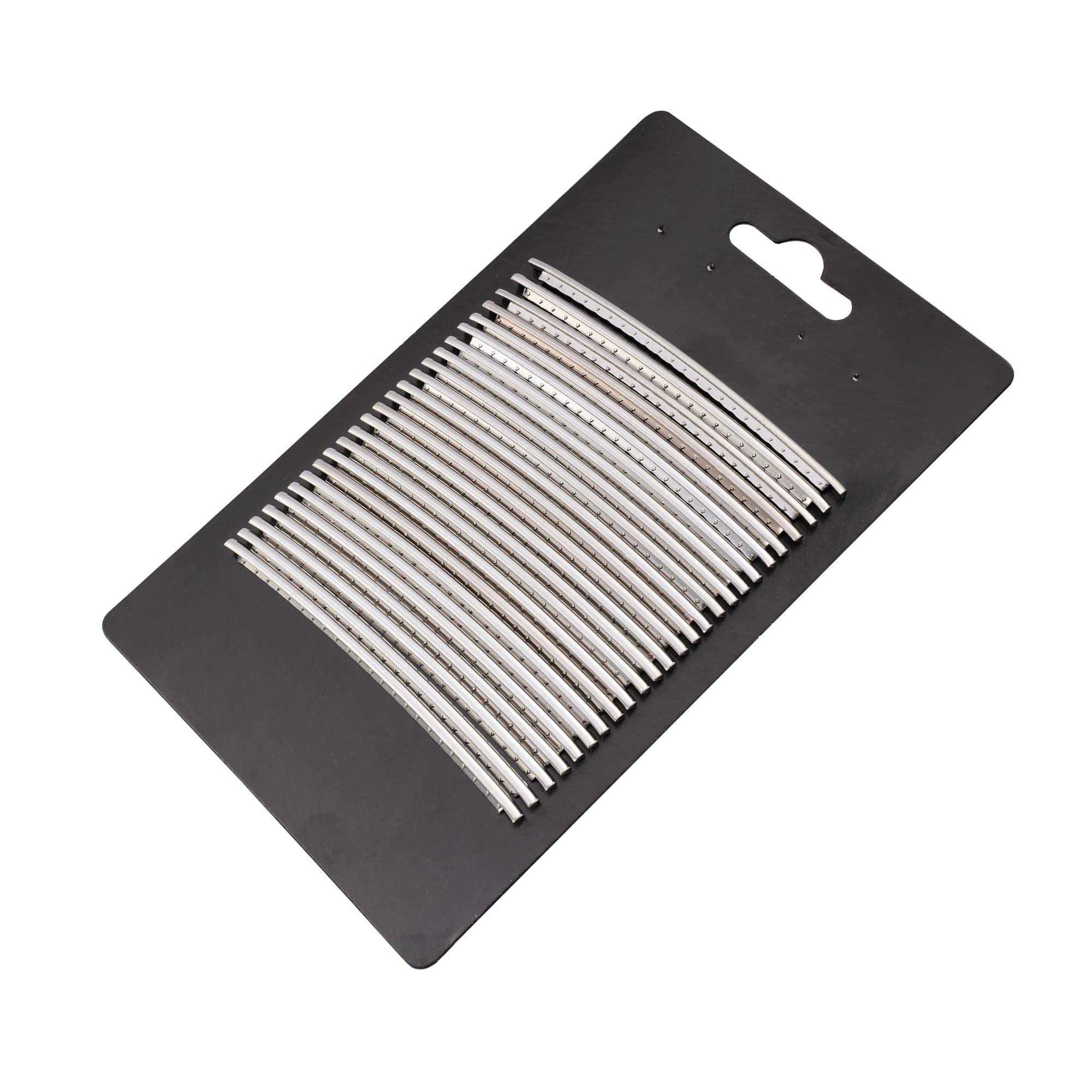 Musiclily 2.9mm Stainless Steel Jumbo Fret Wire 24 Pieces Frets Set for Strat Tele Les Paul Electric Guitar Bass, Chrome