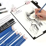 H & B Drawing Sketching Pencils Set 35 Pack Art Kit with Sketch Pad Case view 5