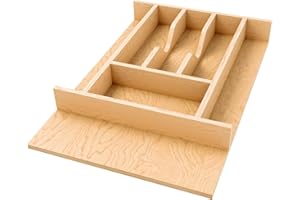Rev-A-Shelf Natural Maple Right Size Utensil Drawer Insert, 13-1/4" x 19-1/2"