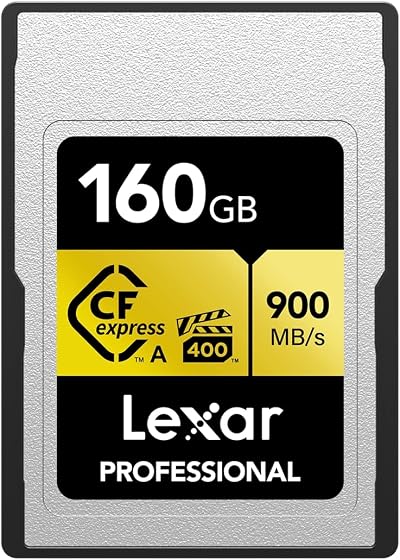 Lexar Professional CFexpress Type A Gold 160GB Card up to 900MB/s read