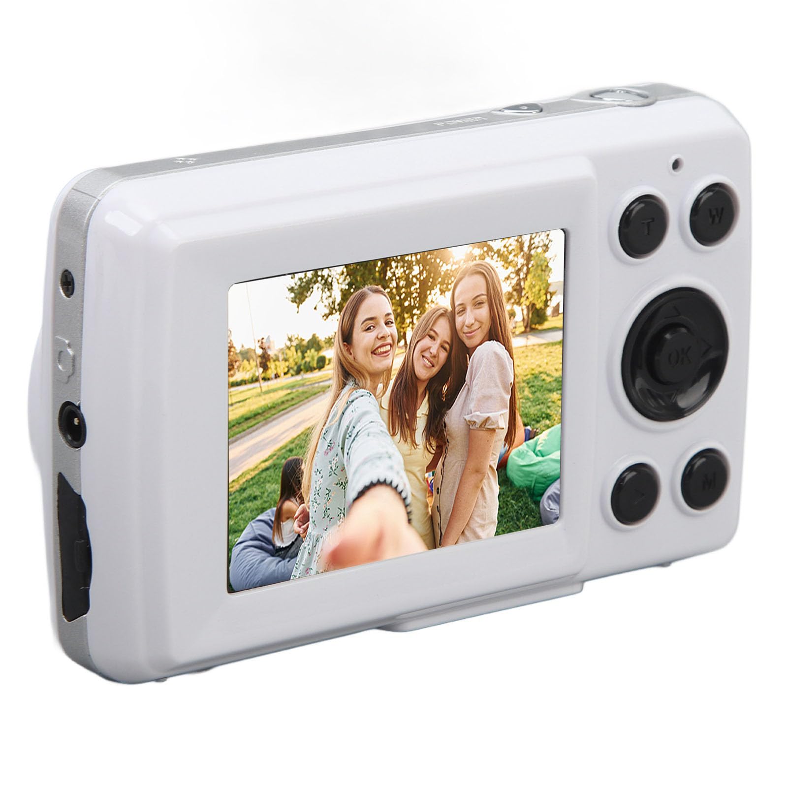 Digital Camera, 2.4 Inch HD Display Screen 16MP Digital Point and Shoot Camera with 16X Zoom, Compact Mini Camera for Kids Teens Beginner for Photography, Video Recording (White)