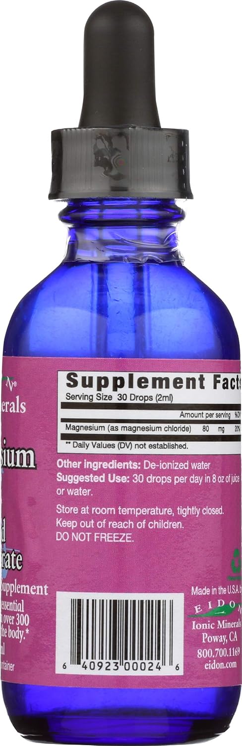 Eidon Magnesium Mineral Supplement, 2 Ounce: Health & Personal Care